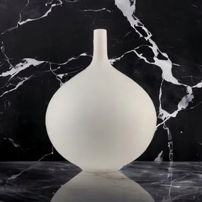 Vaso in ceramica bianco 24 cm