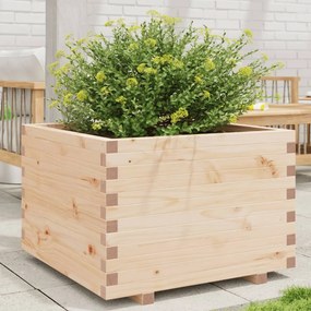 Fioriera Da Giardino 70x70x49,5 Cm İn Legno Massello Di Pino /