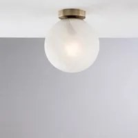 Plafoniera Contemporanea Olaf Bronzo 1 Luce E27