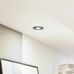 Arcchio LED downlight Eliar rotondo nero CCT orientabile