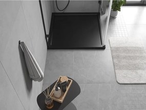 Mexen Flow piatto doccia quadrato slim 85 x 85 cm, nero opaco - 46S708585