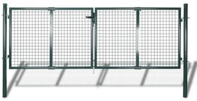 Cancello İn Acciaio 306x175 Cm Verde /