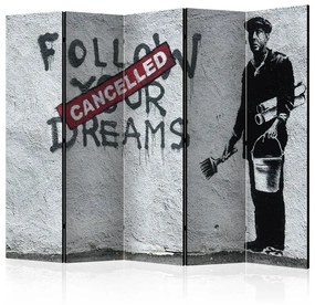 Paravento  Dreams Cancelled (Banksy) II [Room Dividers]  Colore ---, Dimensioni e Misure 225x172