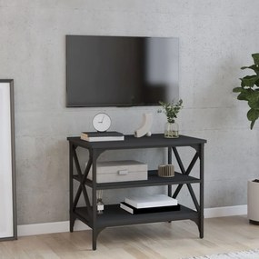 Mobile porta tv nero 60x40x50 cm in legno multistrato