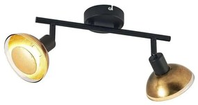 Lindby - Erin 2 Plafoniera Nero/Oro Lindby