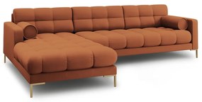 Divano angolare color mattone (angolo sinistro) Bali - Cosmopolitan Design