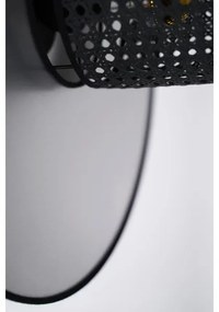 Duolla - Applique TOKYO RATTAN 1xE27/15W/230V diametro 50 cm argento/nero