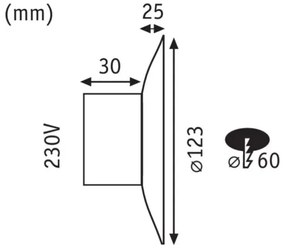 Paulmann 92926 - LED/2W Lampada scala DEKORATIVA 230V