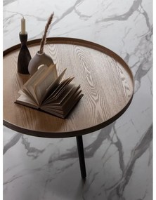 Tavolino beige e nero , ø 78 cm Mesa - WOOOD