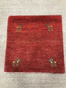 Gabbeh Tappeto persiano 40 x 40 Rosso (Iran) Annodato A Mano