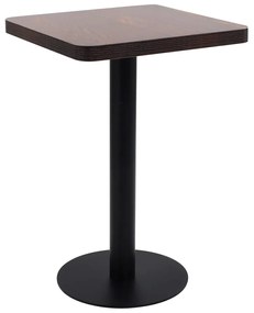 Tavolo da bistrot marrone scuro 50x50 cm in mdf