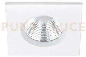 Zagros faretto da incasso led 5,5w 345lm, 3000k quadrato bianco dim...