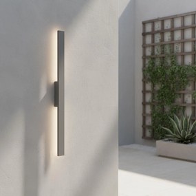 Applique Lineare 24W Luce Indiretta IP65 con LED OSRAM - Antracite