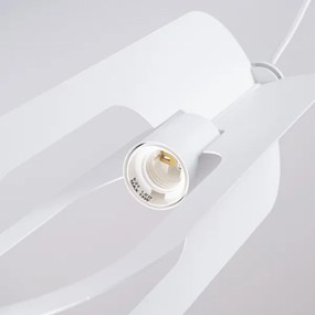 Sollux SL.1361 - Lampadario a sospensione con filo NICUS 3xE27/15W/230V bianco