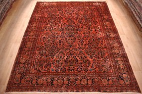 Sarouk Tappeto 370 x 280 (Iran) Annodato A Mano