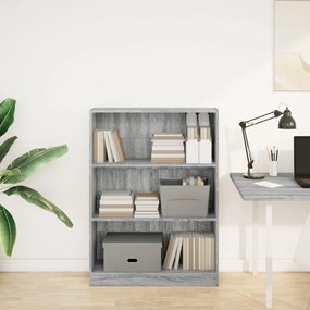 Libreria grigio sonoma 80x24x109 cm in legno multistrato