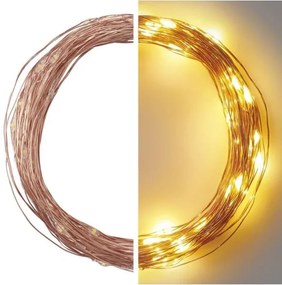 Catena LED da esterno natalizia 100xLED/15m IP44 bianco caldo