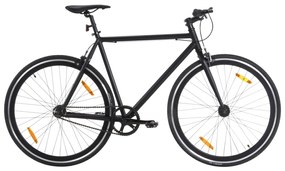 Bicicletta A Scatto Fisso Nera 700c 55 Cm /
