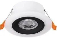 Faretto Ad Incasso Contemporaneo Calonge Policarbonato Nero Led Integrato 4,8W