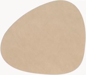 Set di 4 tovagliette americane in pelle fatte a mano Curve