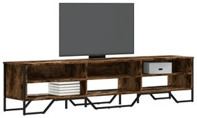 Mobile Porta Tv Rovere Fumo 180x34x41 Cm İn Legno Multistrato /