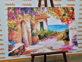 Quadro su tela – Casetta estiva sulla costa