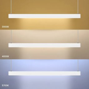 Lampadario a cavo LINEA LED/36W/230V 3000/4000/5700K CRI 90 bianco