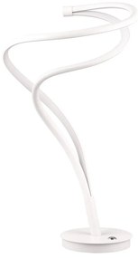 Lampada da tavolo a LED bianca con paralume in metallo (altezza 56 cm) Nala - Trio Select