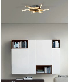 Plafoniera LED Trinidad Ø 60.5 cm nero IP20 cct da bianco caldo a bianco freddo con regolazione di temperatura, 1685 lumen NOVECENTO