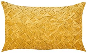Cuscino velluto giallo 30 x 50 cm CHOISYA Beliani