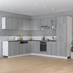Armadietto cucina grigio sonoma 75,5x75,5x80,5 cm in legno