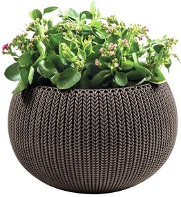 Vaso per fiori in plastica da appendere/parete ø 36 cm Cozy Harvest Brown – Keter