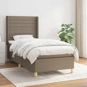 Giroletto A Molle Con Materasso Tortora 90x190 Cm İn Tessuto /
