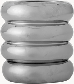 Vaso con piattino in gres Shine