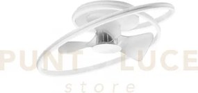 Plafoniera led ventilatore auster bianco 65w cct3000k luce calda,40...