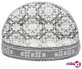 vidaXL Pouf 100x20 cm in Tessuto Grigio Chiaro