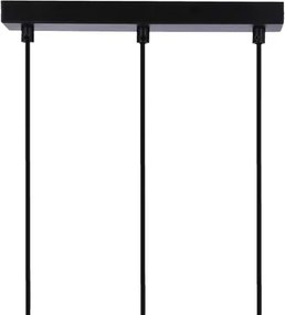 Lampadario a sospensione con filo RENO 3xE27/40W/230V nero/marrone