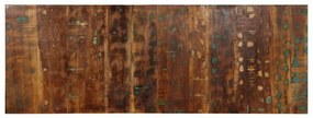 Testiera Multicolore 140 Cm İn Legno Massello Recupero /