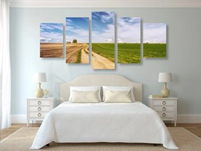 Quadri 5 pezzi – Paesaggio incantevole