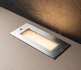 Faro a incasso calpestabile led walk acciao rettangolare 12w 1500lm...