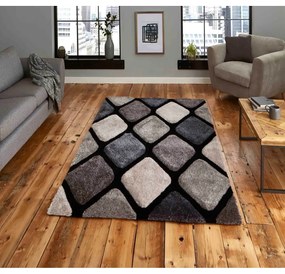 Tappeto Noble House a scacchi grigio, 150 x 230 cm - Think Rugs