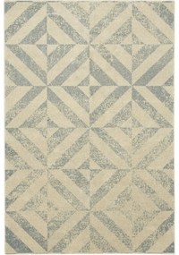 Tappeto in lana beige 160x240 cm Tile - Agnella