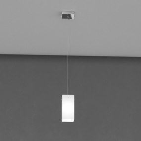 Sospensione Contemporanea Crazy Metallo Bianco Vetro 1 Luce E27