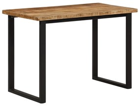 Tavolo Da Pranzo 110x55x75 Cm İn Legno Massello Di Mango /