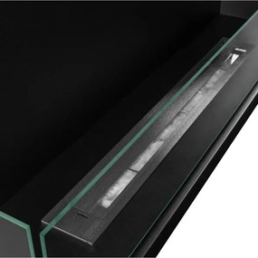 Camino a bioetanolo da incasso ad angolo biocamino angolare 90x45 cm SUTRI 90 SX