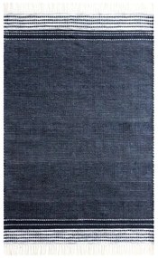 Tappeto per esterni bifacciale blu scuro in plastica riciclata , 80 x 180 cm Civil - Green Decore