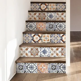 Adesivi per Scale Fantasia di azulejos
