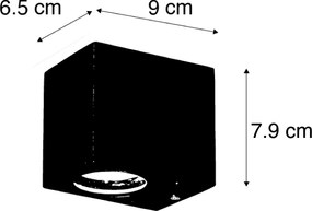 Lampada da parete intelligente marrone ruggine IP44 con Wi-Fi GU10 - Baleno
