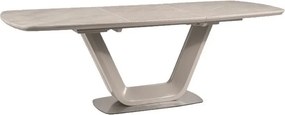 Tavolo allungabile Armani Ceramic in grigio opaco - l90 x h76 x h76 x L160-220 cm