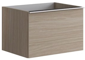 Mobile da bagno sotto lavabo Pixel plain olmo rousseau L 60 x H 40 x P 45.5 cm 2 cassetti, lavabo non incluso